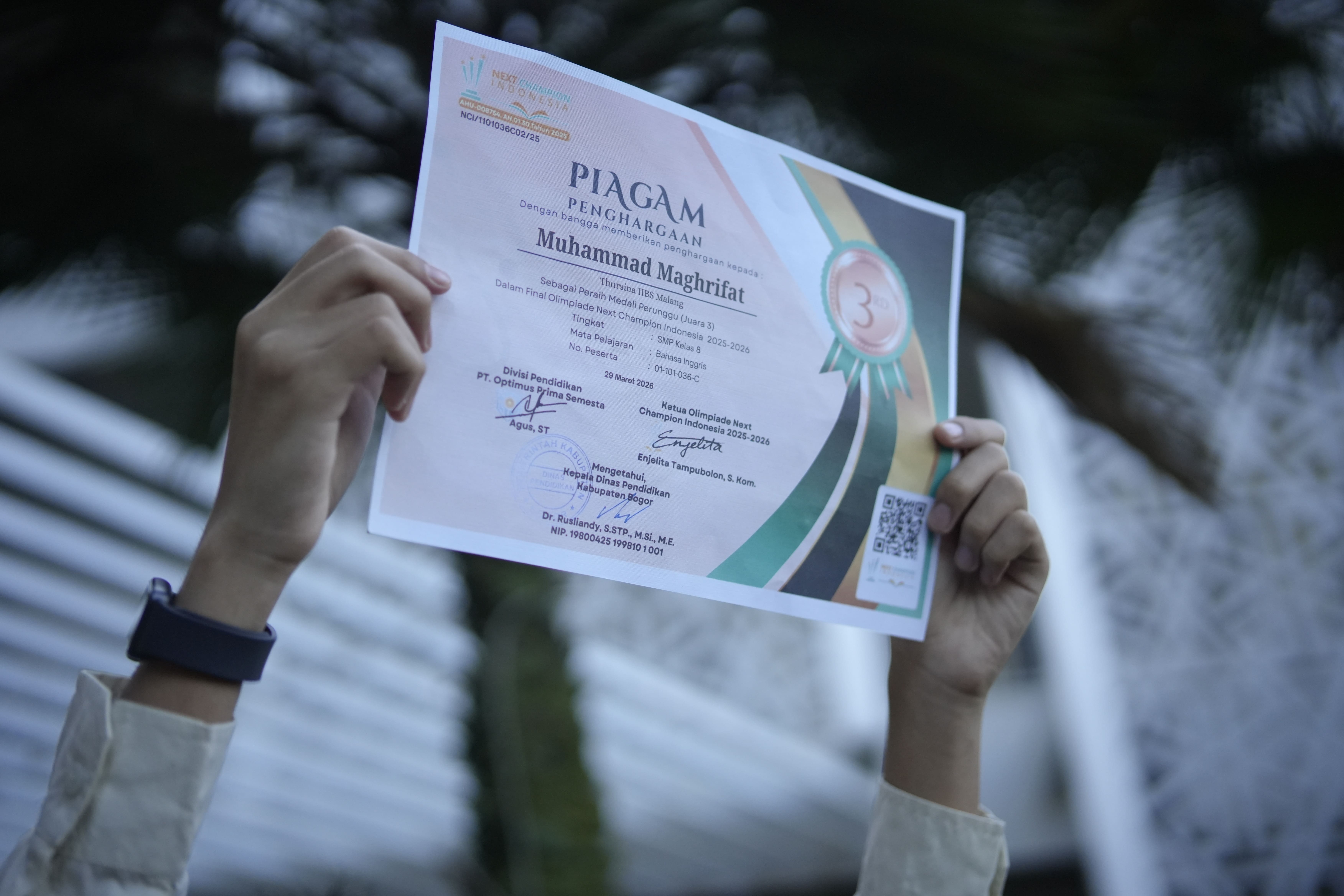 Thursina IIBS Student Secures National Bronze in The Pursuit of Academic Distinction