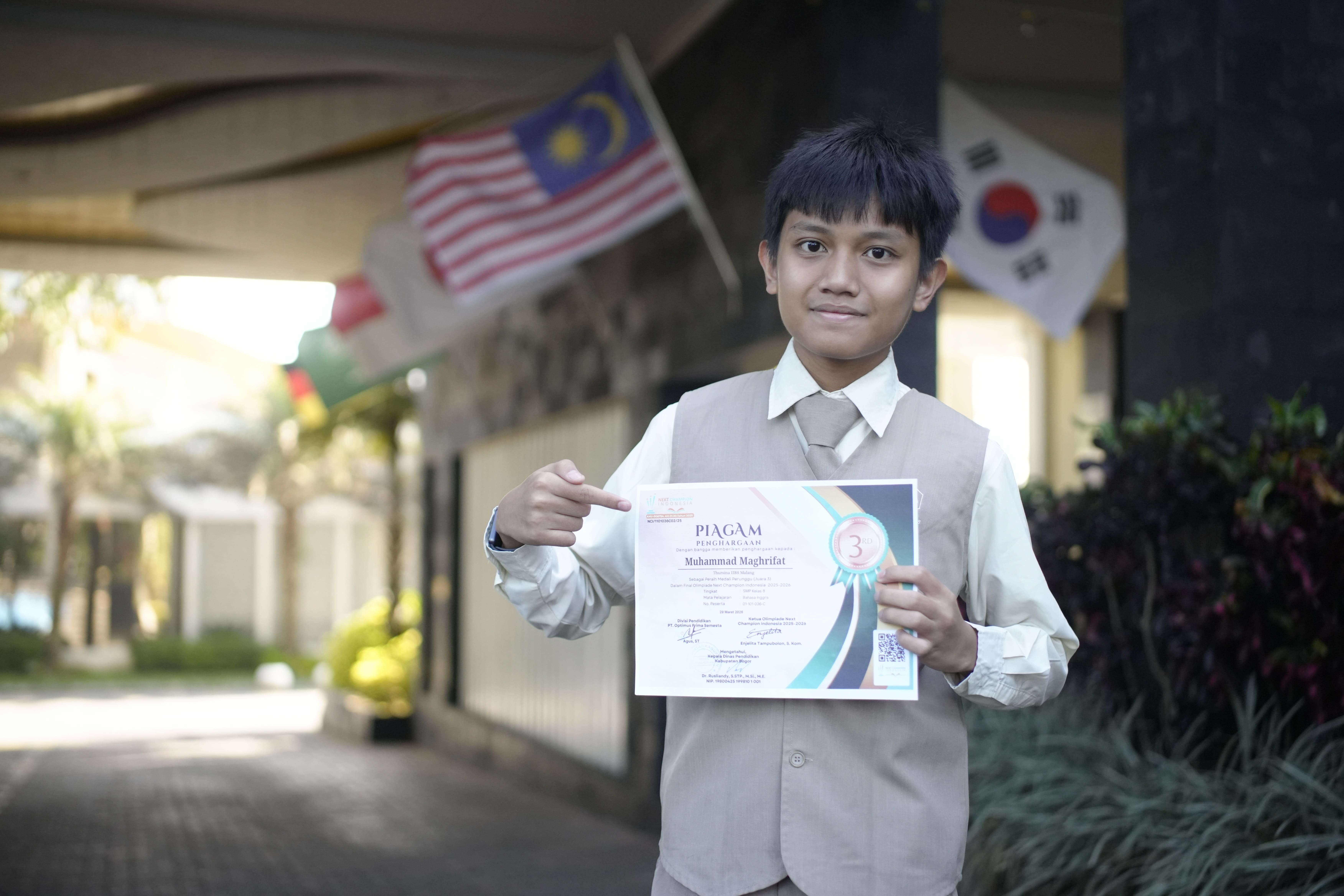 Thursina IIBS Student Secures National Bronze in The Pursuit of Academic Distinction